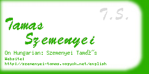 tamas szemenyei business card